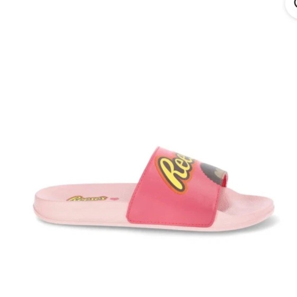 Hershey Reese’s Kids slides Slip On Sandals Pink 4/5 (2W)